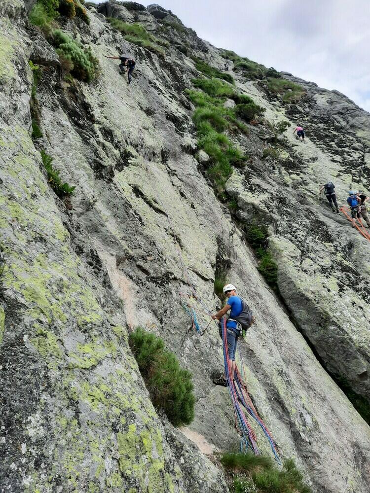 Première grande voie de la journée! Première grande voie de la journée!